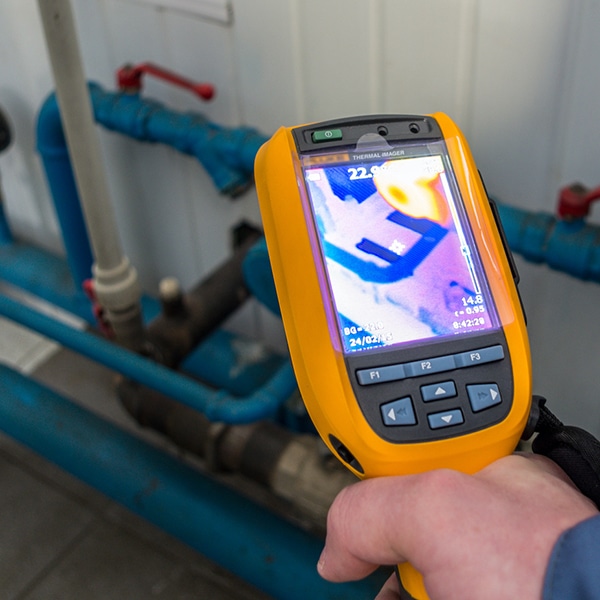Thermal imaging inspection camera